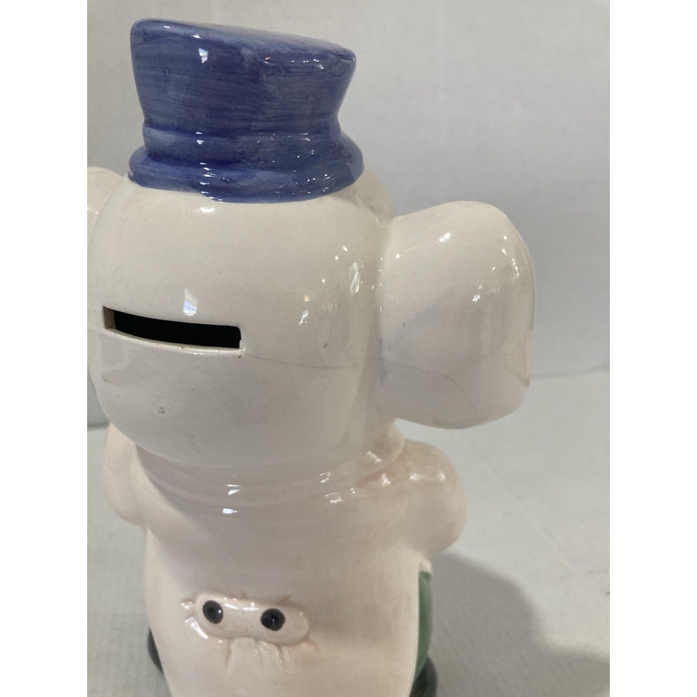 Vintage Ceramic Elephant Cellist Bank 1950's Carnival Prize Whimsical and Rare - Picture 5 of 12